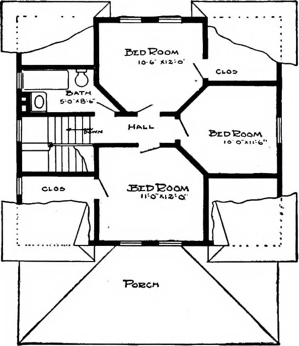An illustration from Radford's artistic homes; 250 designs ..., 1908, leaf 105