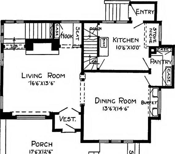 An illustration from Radford's artistic homes; 250 designs ..., 1908, leaf 12