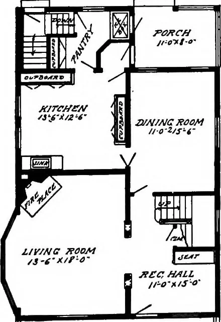 An illustration from Radford's artistic homes; 250 designs ..., 1908, leaf 124
