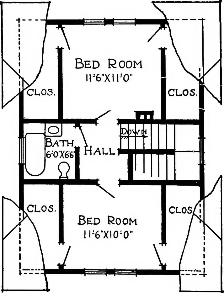 An illustration from Radford's artistic homes; 250 designs ..., 1908, leaf 126