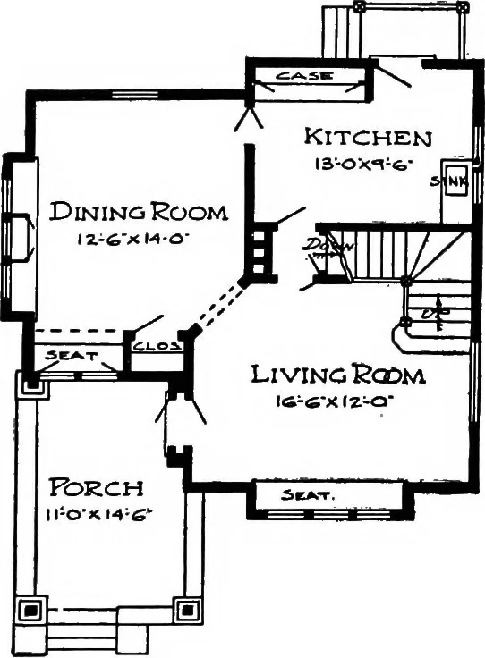 An illustration from Radford's artistic homes; 250 designs ..., 1908, leaf 128