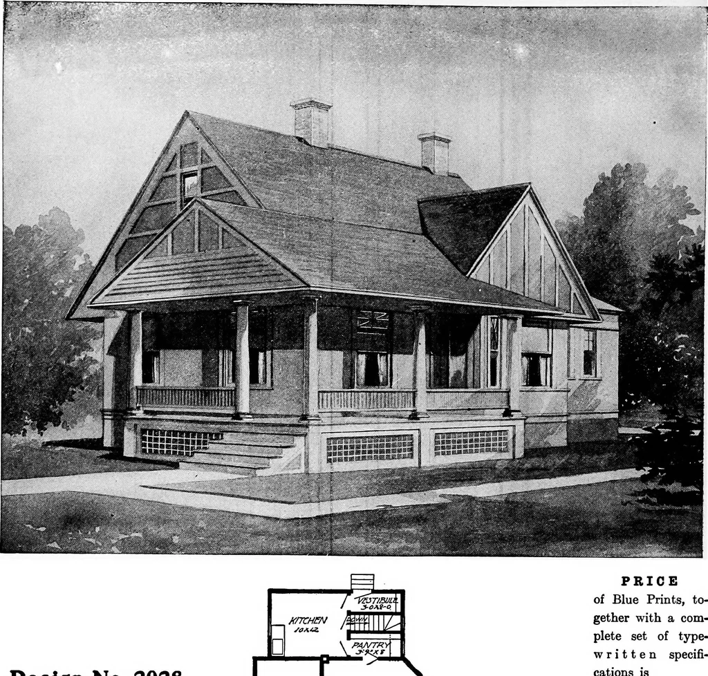 An illustration from Radford's artistic homes; 250 designs ..., 1908, leaf 129