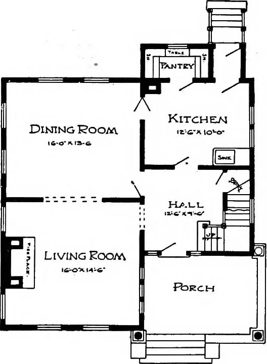 An illustration from Radford's artistic homes; 250 designs ..., 1908, leaf 131
