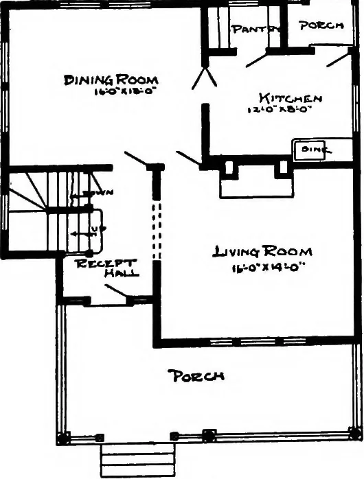 An illustration from Radford's artistic homes; 250 designs ..., 1908, leaf 132