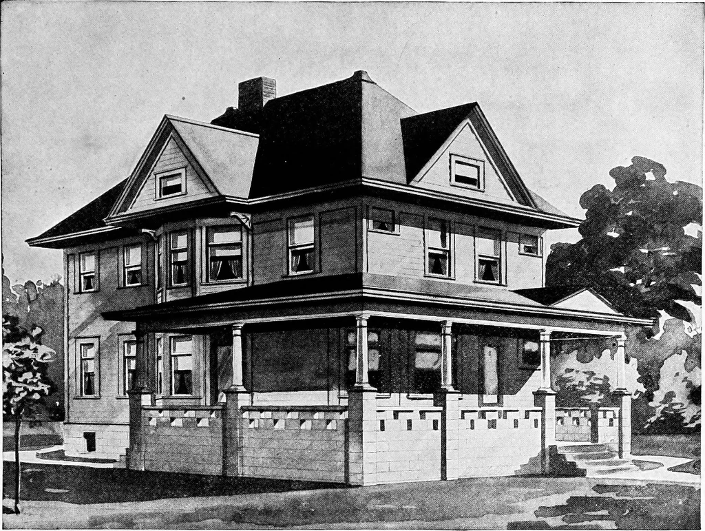 An illustration from Radford's artistic homes; 250 designs ..., 1908, leaf 134