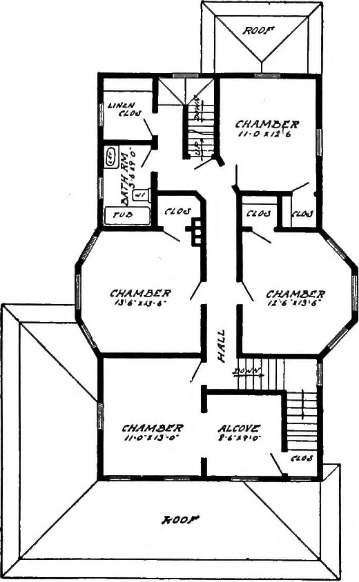 An illustration from Radford's artistic homes; 250 designs ..., 1908, leaf 134