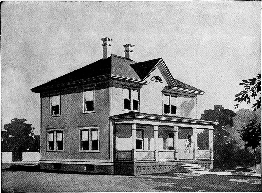 An illustration from Radford's artistic homes; 250 designs ..., 1908, leaf 136
