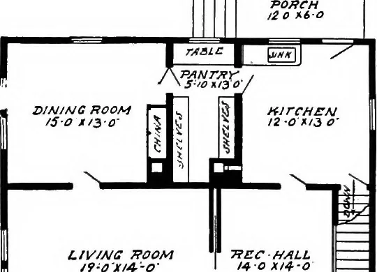 An illustration from Radford's artistic homes; 250 designs ..., 1908, leaf 136