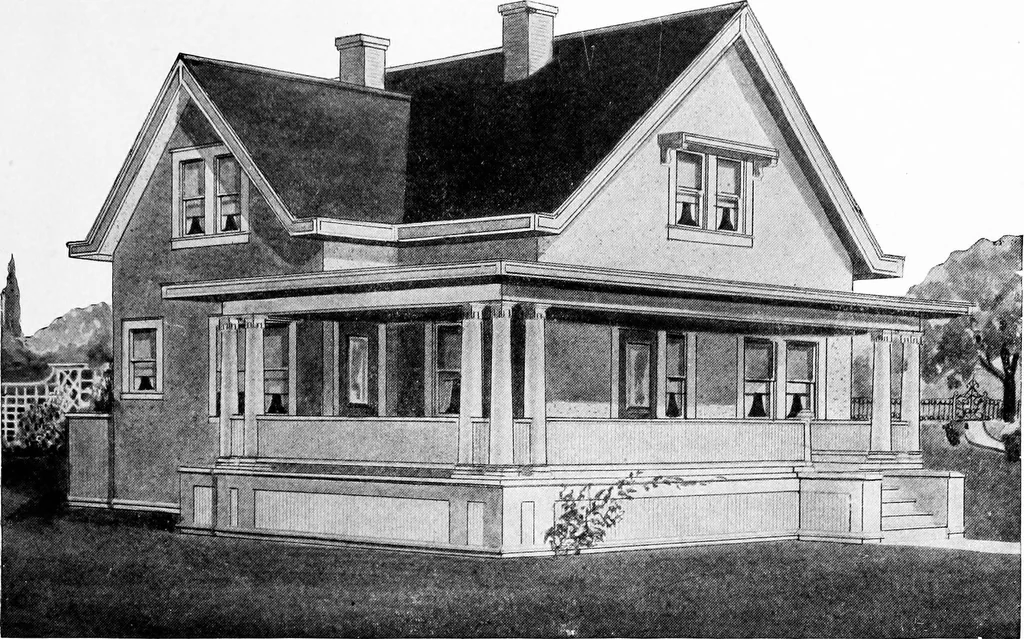 An illustration from Radford's artistic homes; 250 designs ..., 1908, leaf 14