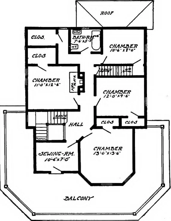 An illustration from Radford's artistic homes; 250 designs ..., 1908, leaf 145