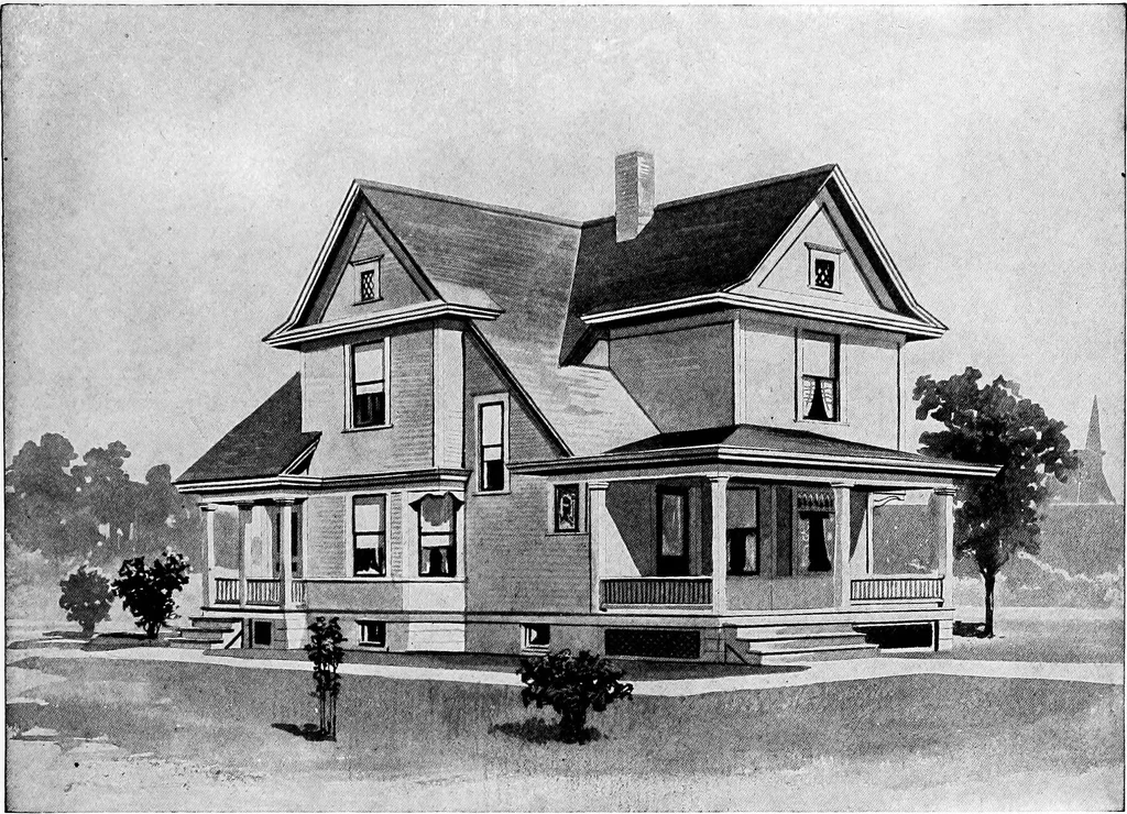 An illustration from Radford's artistic homes; 250 designs ..., 1908, leaf 148