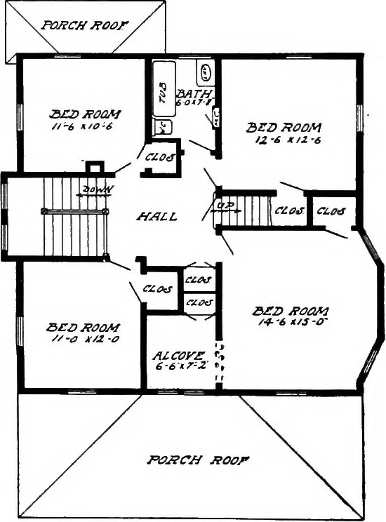 An illustration from Radford's artistic homes; 250 designs ..., 1908, leaf 151