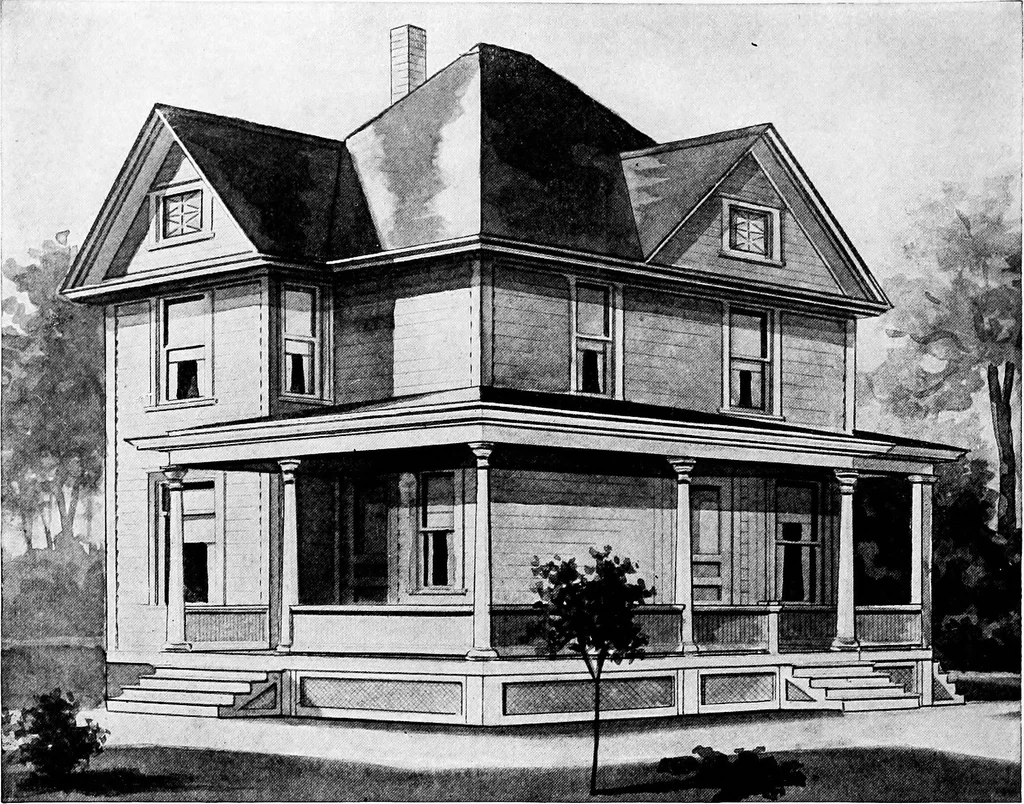 An illustration from Radford's artistic homes; 250 designs ..., 1908, leaf 155