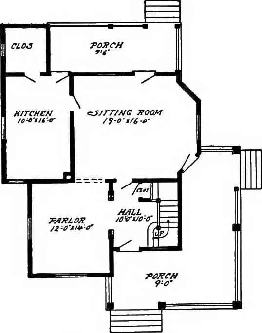 An illustration from Radford's artistic homes; 250 designs ..., 1908, leaf 155