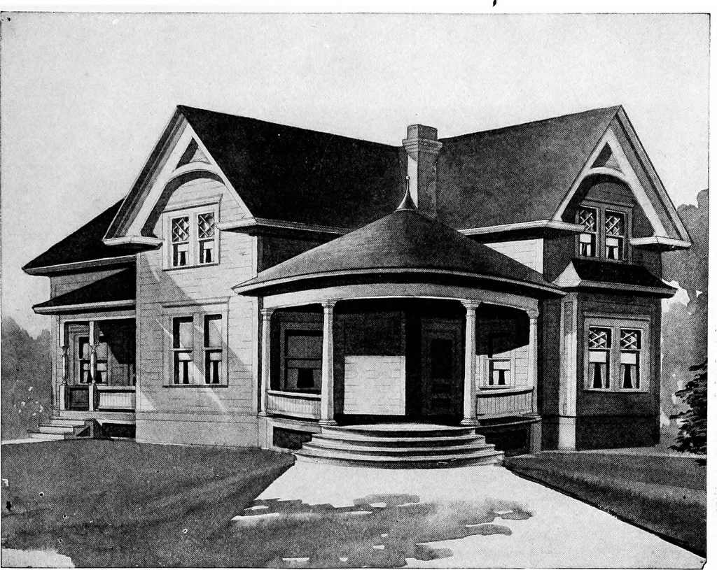 An illustration from Radford's artistic homes; 250 designs ..., 1908, leaf 156