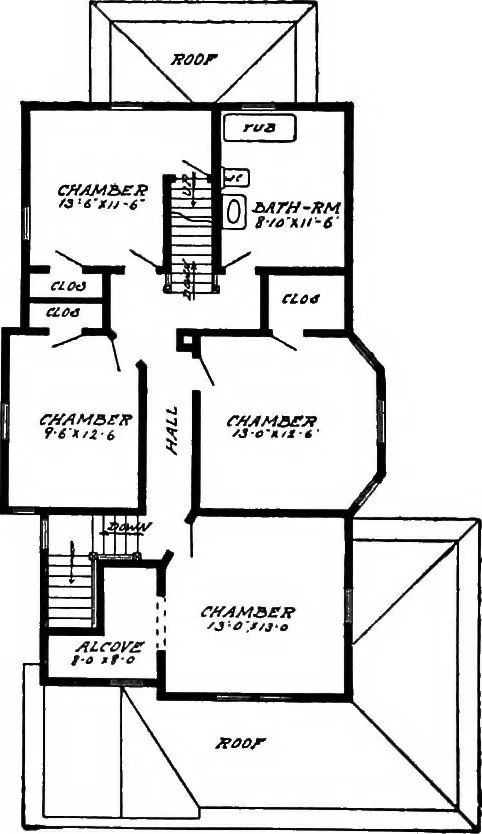 An illustration from Radford's artistic homes; 250 designs ..., 1908, leaf 161