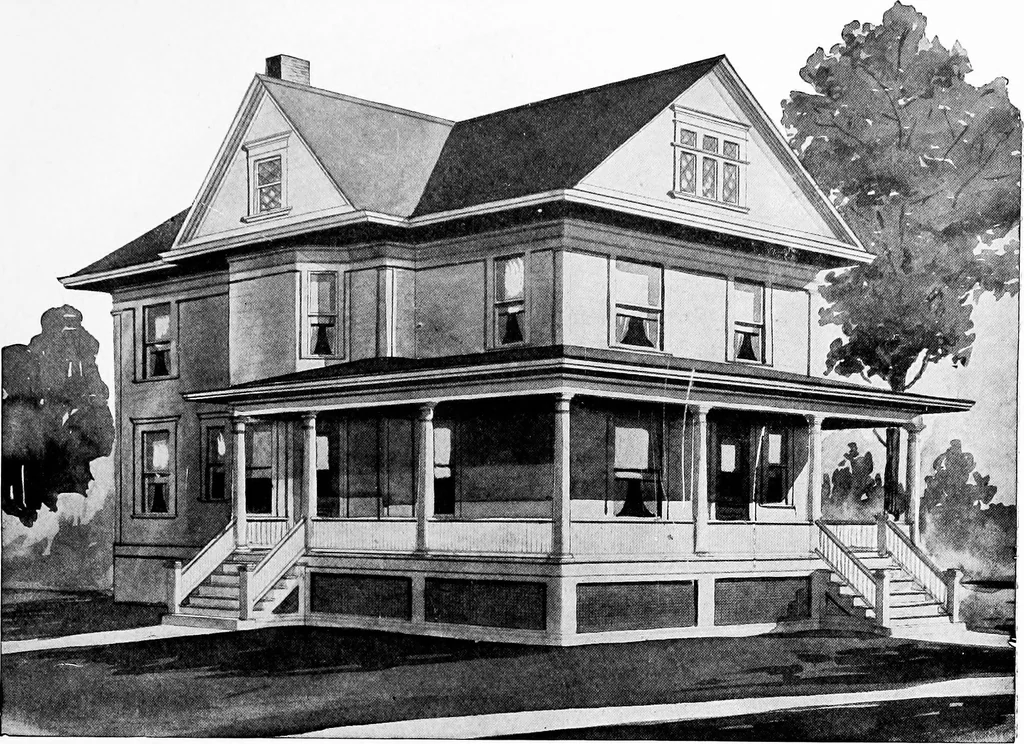 An illustration from Radford's artistic homes; 250 designs ..., 1908, leaf 162