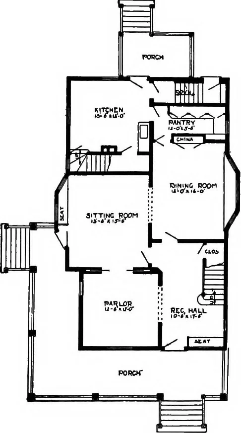 An illustration from Radford's artistic homes; 250 designs ..., 1908, leaf 162