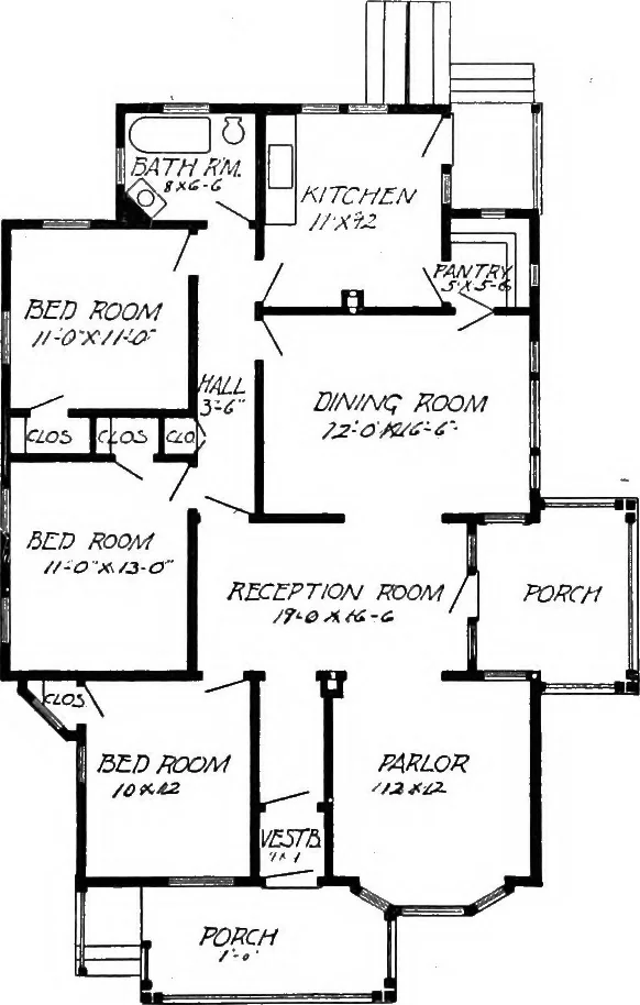 An illustration from Radford's artistic homes; 250 designs ..., 1908, leaf 166