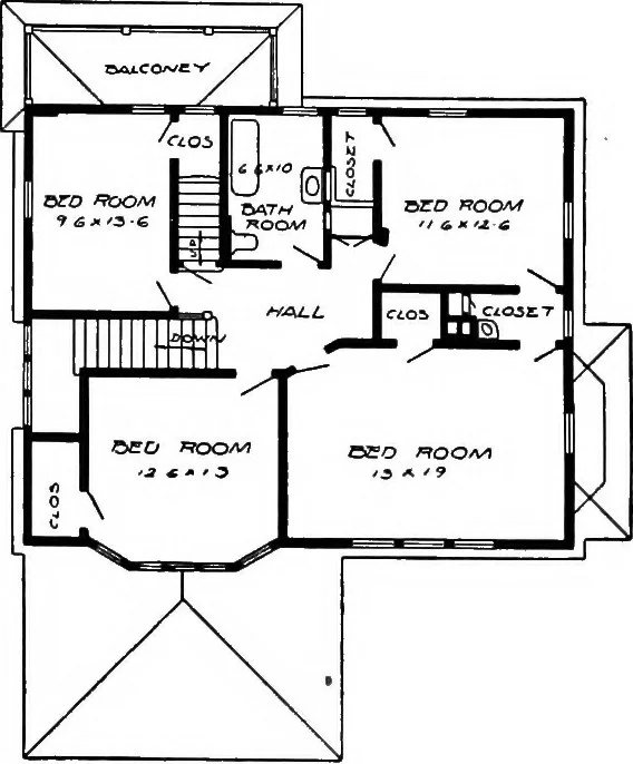An illustration from Radford's artistic homes; 250 designs ..., 1908, leaf 167