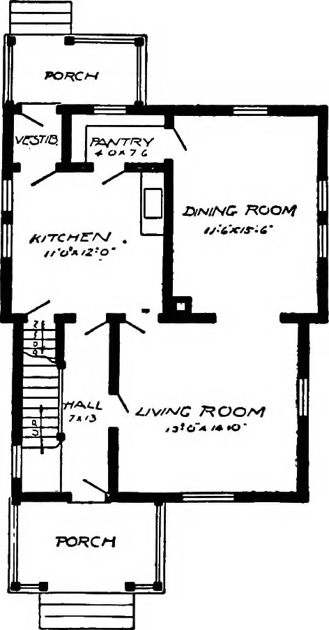 An illustration from Radford's artistic homes; 250 designs ..., 1908, leaf 169