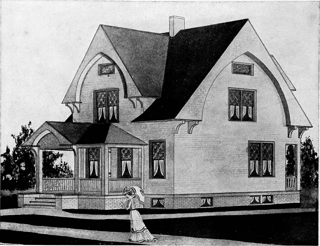 An illustration from Radford's artistic homes; 250 designs ..., 1908, leaf 17