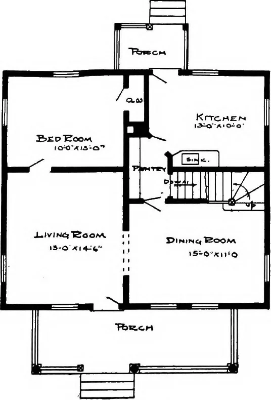 An illustration from Radford's artistic homes; 250 designs ..., 1908, leaf 170