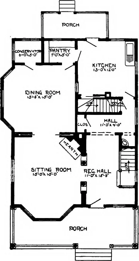 An illustration from Radford's artistic homes; 250 designs ..., 1908, leaf 174