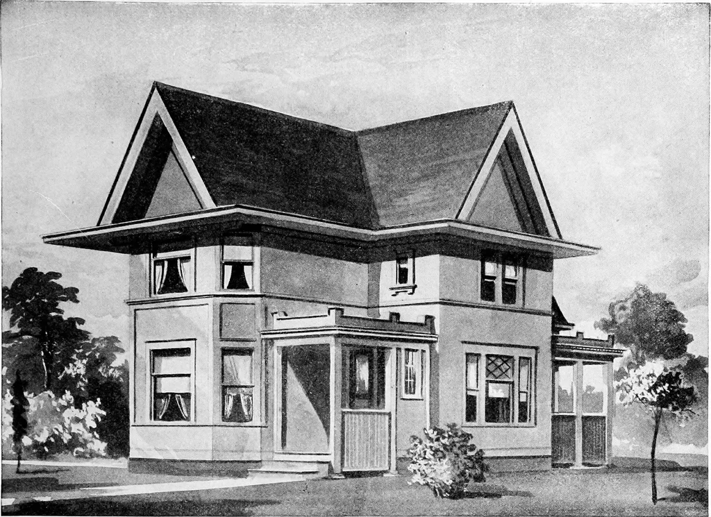An illustration from Radford's artistic homes; 250 designs ..., 1908, leaf 178
