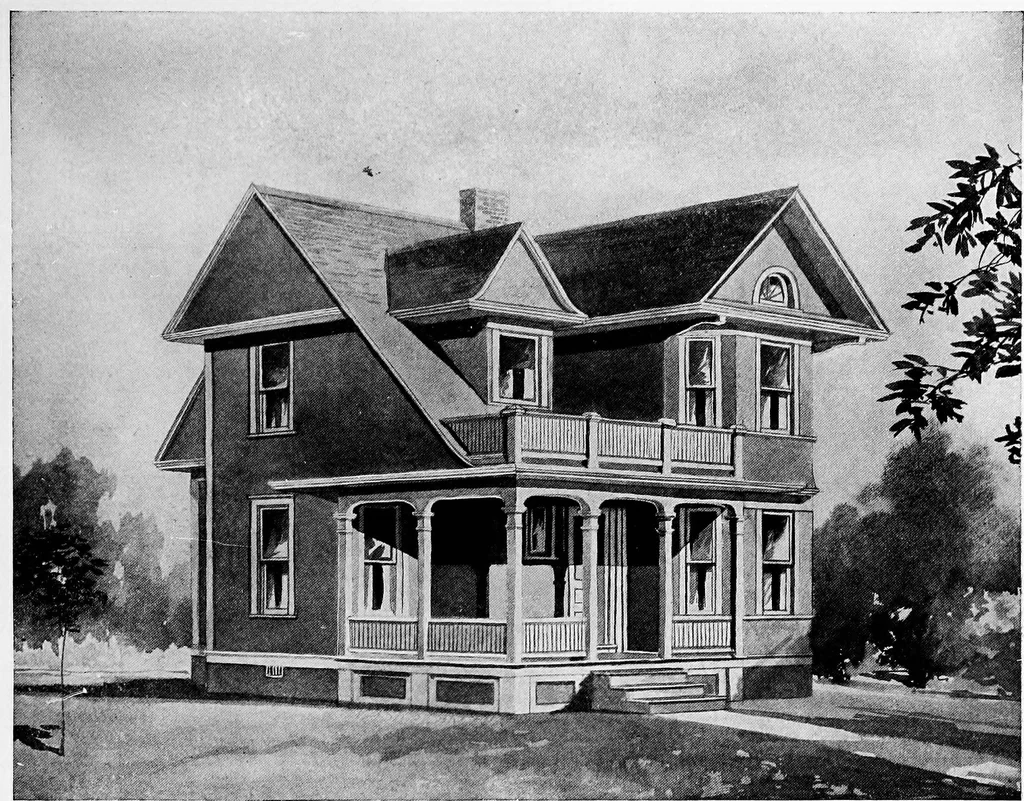 An illustration from Radford's artistic homes; 250 designs ..., 1908, leaf 18