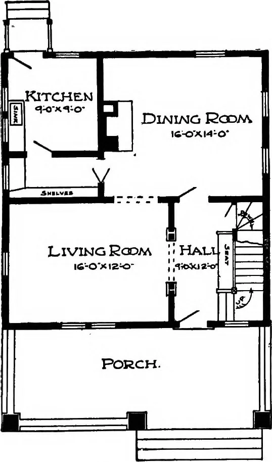 An illustration from Radford's artistic homes; 250 designs ..., 1908, leaf 180
