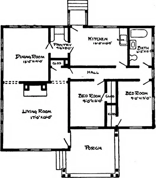 An illustration from Radford's artistic homes; 250 designs ..., 1908, leaf 182