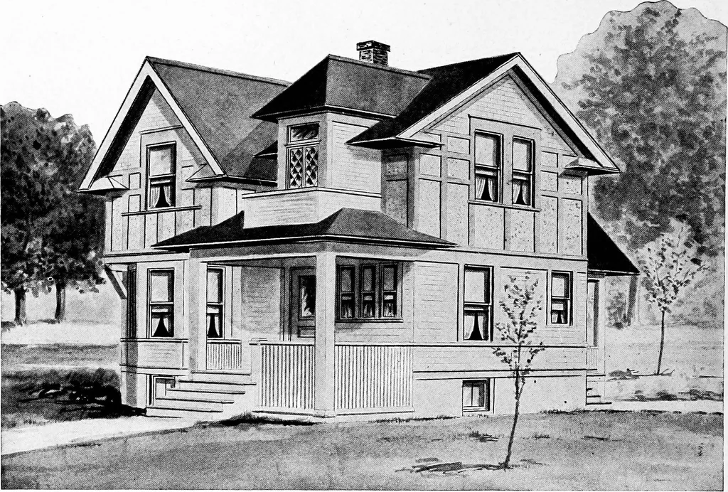 An illustration from Radford's artistic homes; 250 designs ..., 1908, leaf 185
