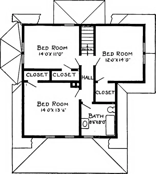 An illustration from Radford's artistic homes; 250 designs ..., 1908, leaf 188
