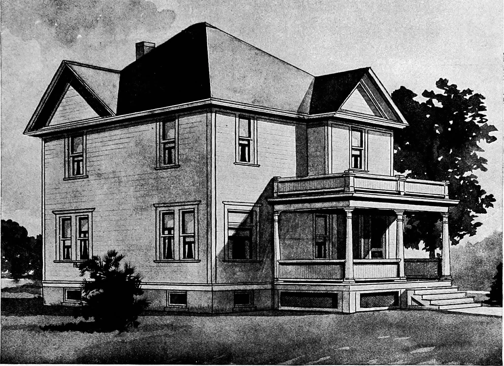 An illustration from Radford's artistic homes; 250 designs ..., 1908, leaf 194