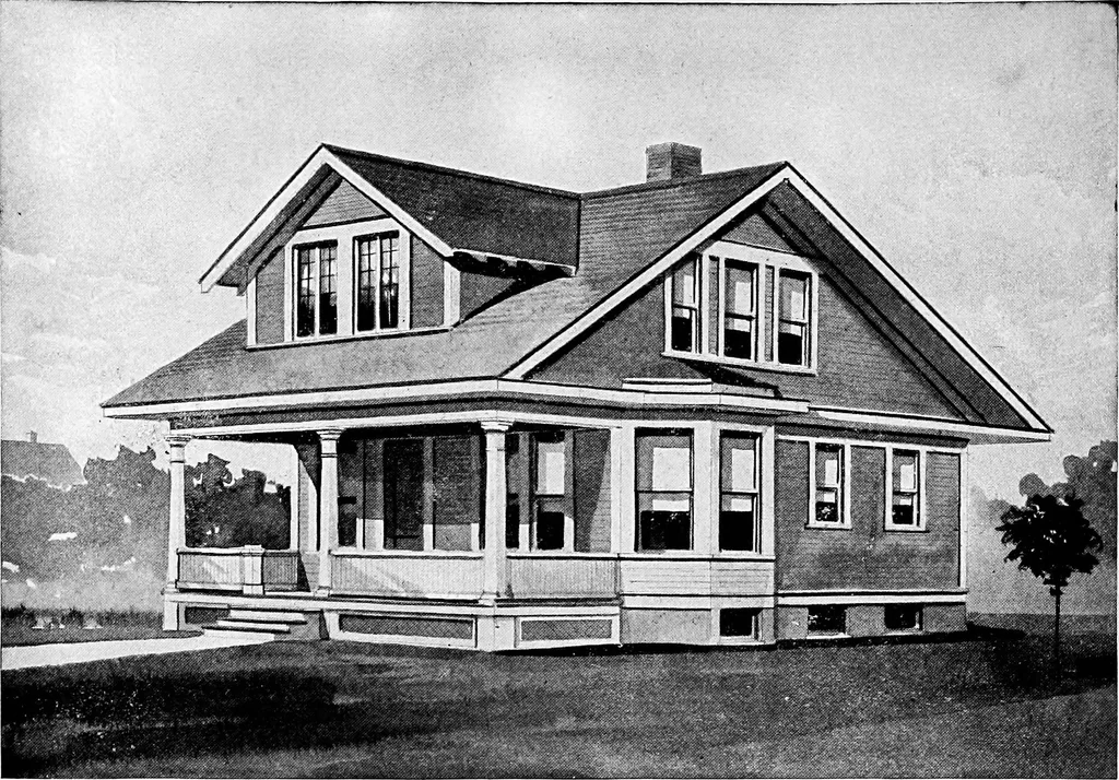 An illustration from Radford's artistic homes; 250 designs ..., 1908, leaf 195
