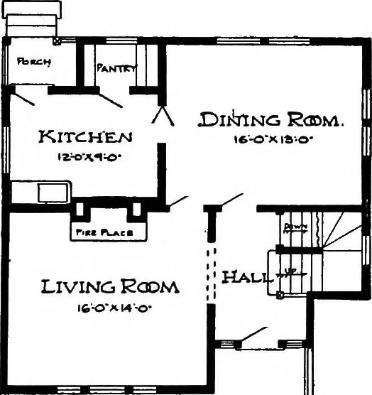 An illustration from Radford's artistic homes; 250 designs ..., 1908, leaf 197