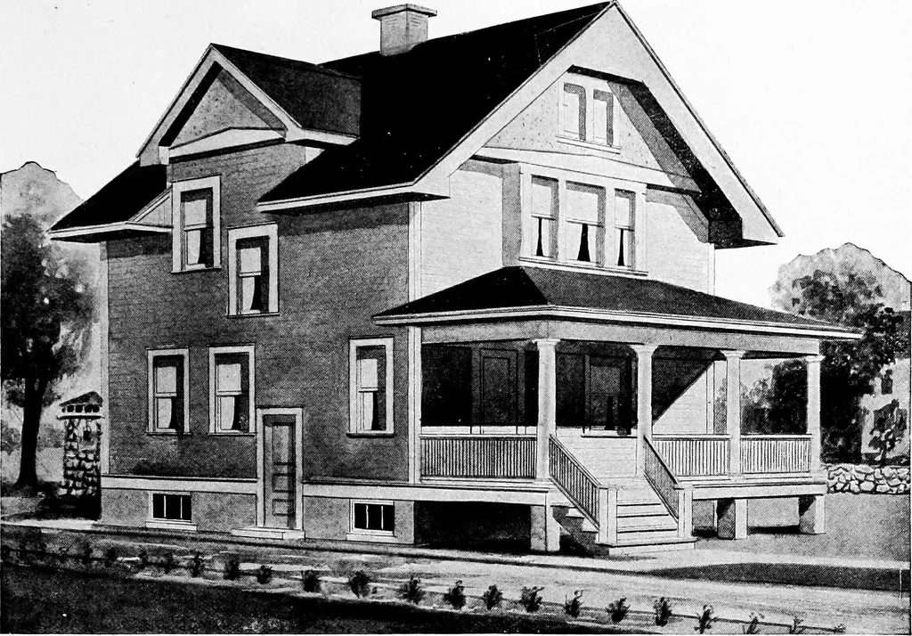 An illustration from Radford's artistic homes; 250 designs ..., 1908, leaf 198
