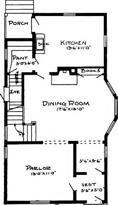 An illustration from Radford's artistic homes; 250 designs ..., 1908, leaf 199