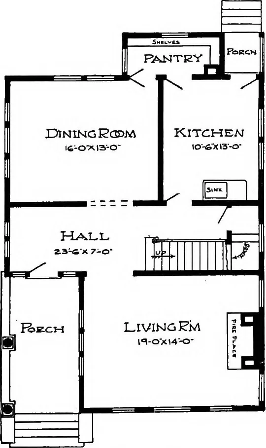 An illustration from Radford's artistic homes; 250 designs ..., 1908, leaf 204