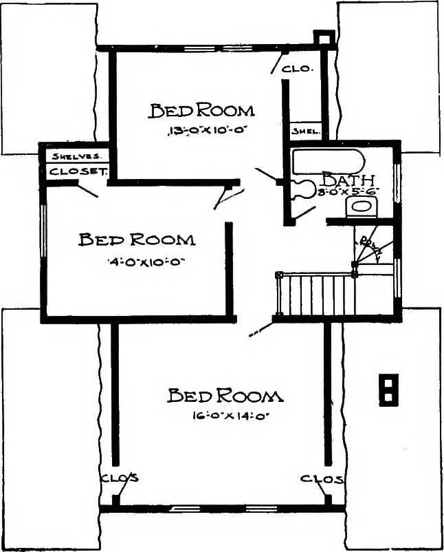 An illustration from Radford's artistic homes; 250 designs ..., 1908, leaf 204