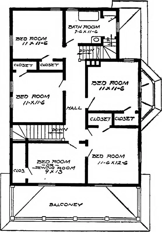 An illustration from Radford's artistic homes; 250 designs ..., 1908, leaf 205