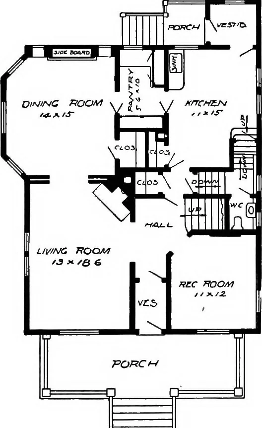 An illustration from Radford's artistic homes; 250 designs ..., 1908, leaf 206