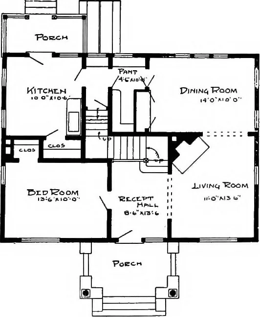 An illustration from Radford's artistic homes; 250 designs ..., 1908, leaf 207