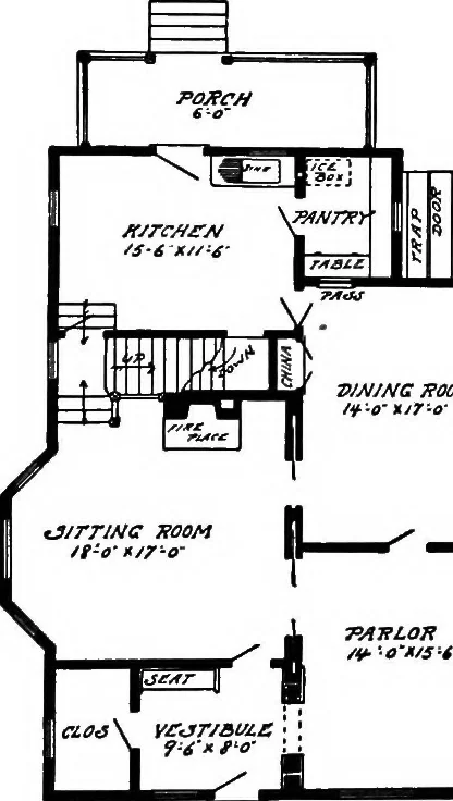 An illustration from Radford's artistic homes; 250 designs ..., 1908, leaf 214