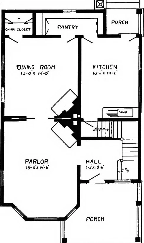 An illustration from Radford's artistic homes; 250 designs ..., 1908, leaf 227