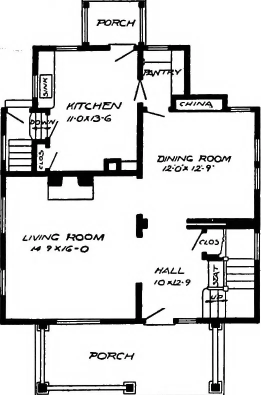 An illustration from Radford's artistic homes; 250 designs ..., 1908, leaf 228