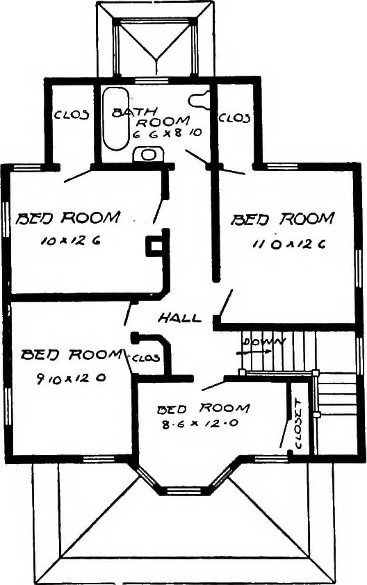 An illustration from Radford's artistic homes; 250 designs ..., 1908, leaf 228