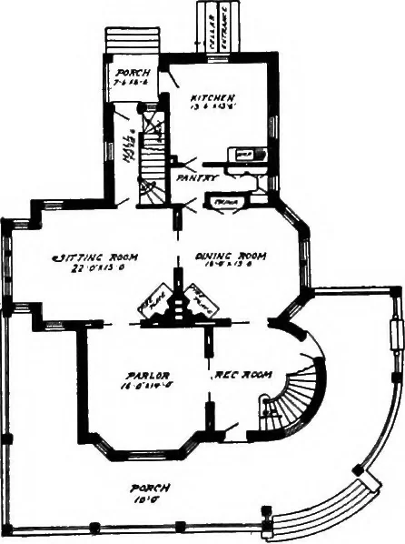 An illustration from Radford's artistic homes; 250 designs ..., 1908, leaf 245