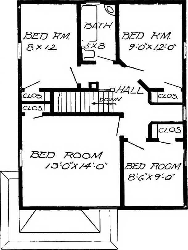 An illustration from Radford's artistic homes; 250 designs ..., 1908, leaf 25